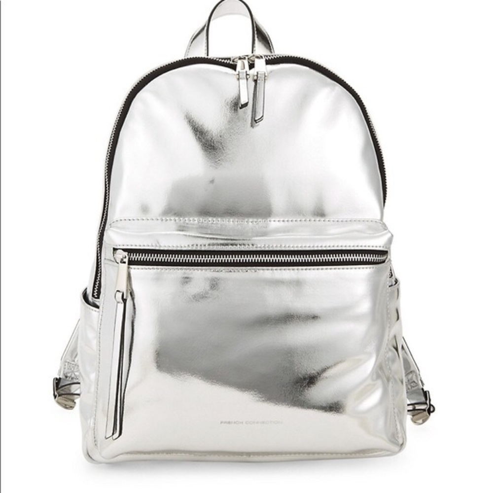 French Connection Metallic Backpack